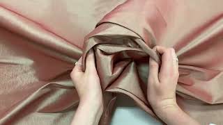 Stretch Shot Taffeta Coral Pink 10256 [upl. by Maxentia936]