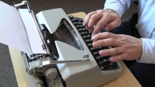 Facit TP1 Typewriter  Typing demonstration [upl. by Cogan]