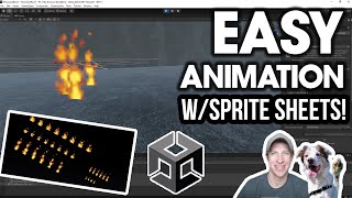 Creating an ANIMATION from SPRITE SHEETS in Unity [upl. by Rramel906]