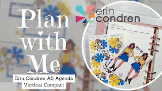 PLAN WITH ME  Erin Condren A5 Compact Vertical LifePlanner  Erin Condren A5 Agenda  102124 [upl. by Palermo]