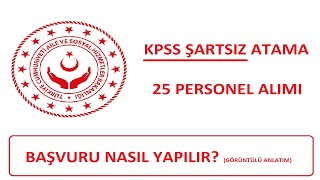 KPSS PUANSIZ ALIM  AİLE VE SOSYAL HİZMETLER BAKANLIĞI KPSSSİZ 25 İŞARET DİLİ TERCÜMANI ALIMI [upl. by Pasol]