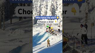 Who takes the win Choose a skier 👀 [upl. by Peh]