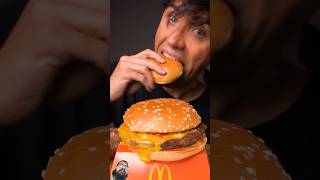 Burger Eating mcdonalds mcburger shorts asmrsounds pleasesubscribe [upl. by Reaht]