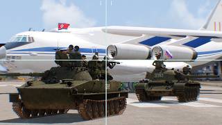 North Korean Jets BLOWN UP above Kursk AirBase by Ukrainian antitank Missile Launcher [upl. by Simdars64]