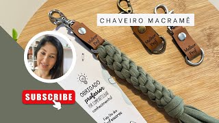 Chaveiro de Macramê com fio de malha [upl. by Pavyer]