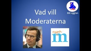 Vad vill Moderaterna M [upl. by Ayad]