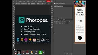 Using Photopea A photoshop type program you can use at home and on your Chromebook [upl. by Susette]