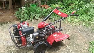 Best performance Backrotary Powerweeder 6Hp Diesel  weeding amp Ditching available Amogam agro [upl. by Mik]