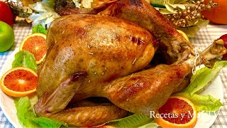 Como hacer Pavo al horno Sabroso y Jugoso fácil y diferenteHow to make Turkey with Gravy [upl. by Enialahs]