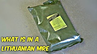 Tasting Lithuanian Military MRE Meal Ready to Eat [upl. by Coulter]