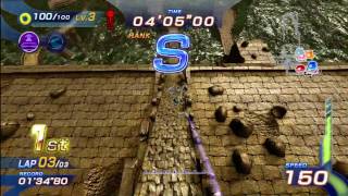 Sonic Free Riders Forgotten Tomb Expert  Free Race 1080 HD [upl. by Nordek]