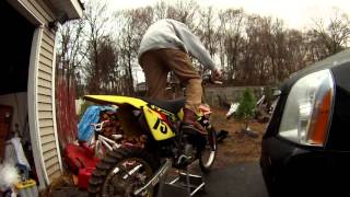 2004 Suzuki RM250 walk around and cold start [upl. by Nilyad]