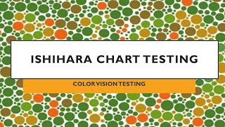 Ishihara chart Testing and Interpretation [upl. by Riem474]