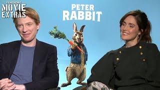 PETER RABBIT 2018 Domhnall Gleeson amp Rose Byrne talk about their experience making the movie [upl. by Atirehc]