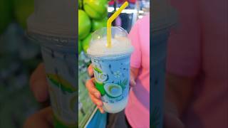 Blue Coconut Smoothie Thai Street Drink shorts streetfood foodie [upl. by Elehcor]