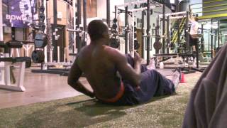 DeFrancosGymcom NFL CombinePro Day video blog Week 1 Upper Body Lifting [upl. by Adnouqal]