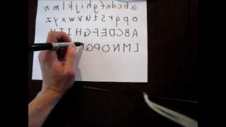 Ambidextrous Training  Reading in Reverse  Writing Practice [upl. by Issim]