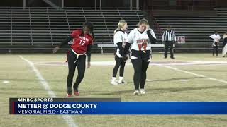 Dodge County Defeats Metter 268 in the First Round of the GHSA Flag Football Playoffs [upl. by Anabal332]