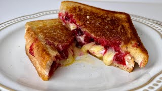 Super sandwich with cranberries and brie cheese [upl. by Steel]