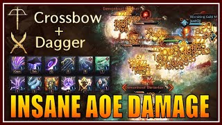 CROSSBOW amp DAGGER Massive Multi Target Damage Skills amp Rotation pve  Throne and Liberty [upl. by Brunella435]