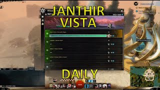 GW2  FastEasy View A Vista In Janthir Region Daily Wizards Vault [upl. by Ymmij]