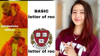 Youre asking for letters of rec WRONG [upl. by Kosse]