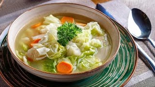 SCHLANKMACHER WeißkohlGemüseSuppe  Low Carb [upl. by Aihsercal646]