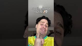 JAWLINE CONTROL ROUTINE🧏🏻💀jawline control routines mewing tutorial shelove [upl. by Vasilis]