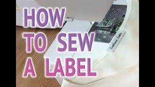 How to sew a label on clothing Sewing classes 📍😊✂️ [upl. by Valeda12]