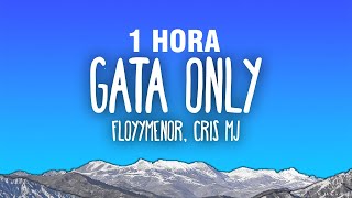 1 HORA FloyyMenor  GATA ONLY ft Cris MJ LetraLyrics [upl. by Nitsa]