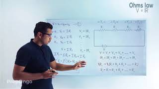 Electricity Class 10  Combination of Resistors in Series  Numerical 1 [upl. by Hildy76]