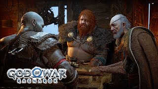 THOR and ODIN visit Kratos 1080p  God Of War Ragnarok [upl. by Jezreel]