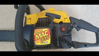 McCulloch Mac 335 chainsaw 07042023 [upl. by Lennahs]