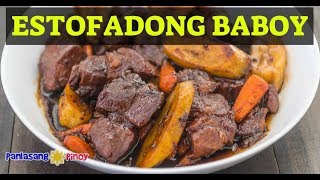 How to Cook Estofadong Baboy Sweet Pork Stew [upl. by Jovita766]