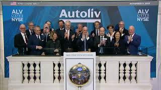 Autoliv Inc NYSE ALV Rings The Closing Bell® [upl. by Emirak241]