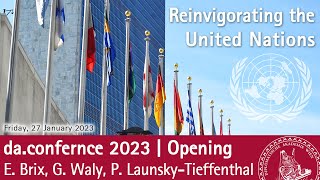 daconference 2023 Reinvigorating the United Nations  Opening [upl. by Ased]