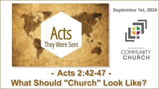 Acts 24247  What Should quotChurchquot Look Like  message only [upl. by Eneres304]