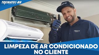 🦠 Limpeza de Ar Condicionado na Casa do Cliente [upl. by Rratsal]