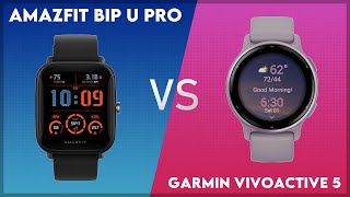 Amazfit Bip U Pro vs Garmin Vivoactive 5 Comparison [upl. by Mylor]