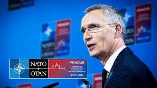 NATO Secretary General press conference at Foreign Ministers Meeting Prague Czechia 🇨🇿 31 MAY 2024 [upl. by Aihsemat]