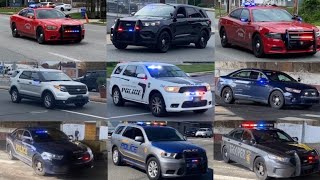 Police Cars Responding Compilation  Best of 2022 [upl. by Ahtar454]