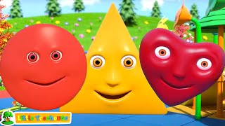 The Shapes Song Preschool Video and Learning Song for Kids [upl. by Francene501]