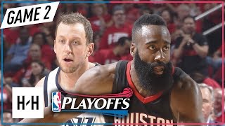 James Harden vs Joe Ingles  Game 2 Duel Highlights Jazz vs Rockets 2018 NBA Playoffs [upl. by Lezned]