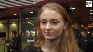 Games Of Thrones Sansa Stark  Sophie Turner Interview  Season 3 amp 4 [upl. by Scurlock20]