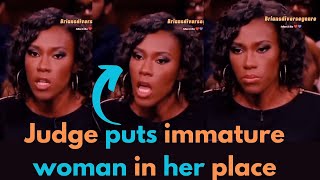 Judge Lynn Toler checks immature woman when she blames her boyfriend for her childish ways [upl. by Whall366]