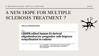 Multiple Sclerosis  A Possible New Therapeutic Option  A Neuroscience Article Review 2024 [upl. by Rendrag170]