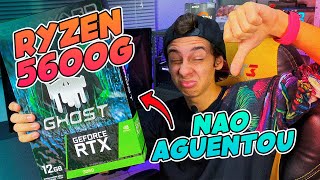 RTX 3060 em um Ryzen 5600G  Gargala Teste em jogos [upl. by Ahsile]