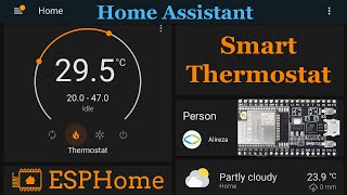 Themostat with ESP32 in Home Assitant [upl. by Balbur]