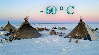 North Nomads life in winter Ural mountains and tundra life Russia Full film [upl. by Dnomse341]