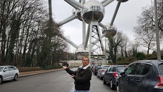 Visitando o Atomium em Bruxelas Bélgica [upl. by Yearwood]